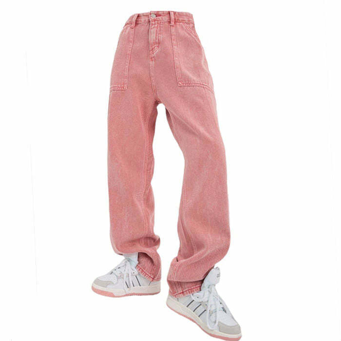 90's Teen Pink Jeans - Y2K Outfits for Women, Cute & Aesthetic Styles