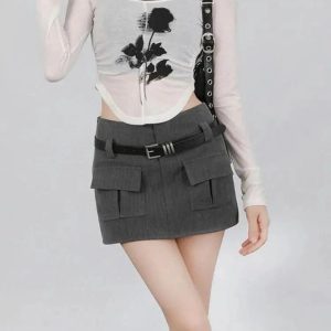 Black Rose Sheer Layered Top - Trendy Y2K Outfits for Women & Girls