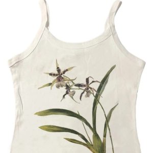 Botanical Bloom Tank Top - Trendy Y2K Outfits for Women & Girls