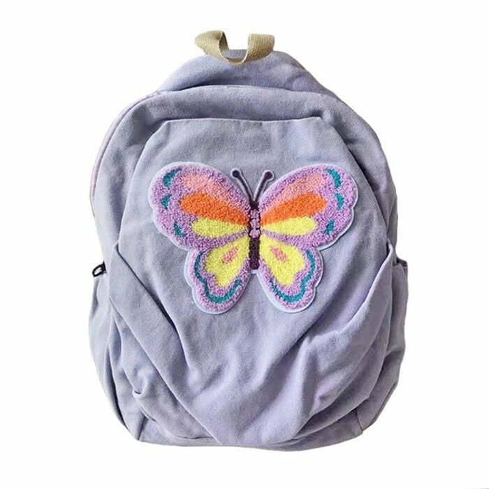 Butterfly Lavender Backpack | Y2K Outfits Women’s Fashion Essential