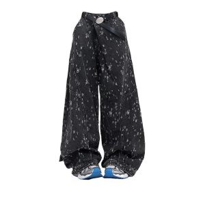 Cosmic Dust Wide-Leg Jeans - Trendy Y2K Outfits for Women & Girls