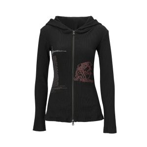 Cyber Enchantress Hoodie - Trendy Y2K Outfits for Women & Girls