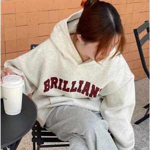 Fall Brilliant Statement Hoodie - Trendy Y2K Outfits for Women