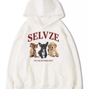 Fall Cute Puppy Graphic Hoodie | Y2K Outfits Women & Aesthetic Style