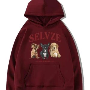 Fall Cute Puppy Graphic Hoodie | Y2K Outfits Women & Aesthetic Style