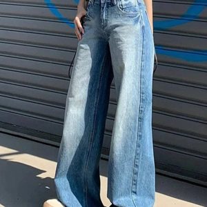 Fall Light Wash Wide-Leg Denim - Y2K Outfits for Women, Cute & Trendy