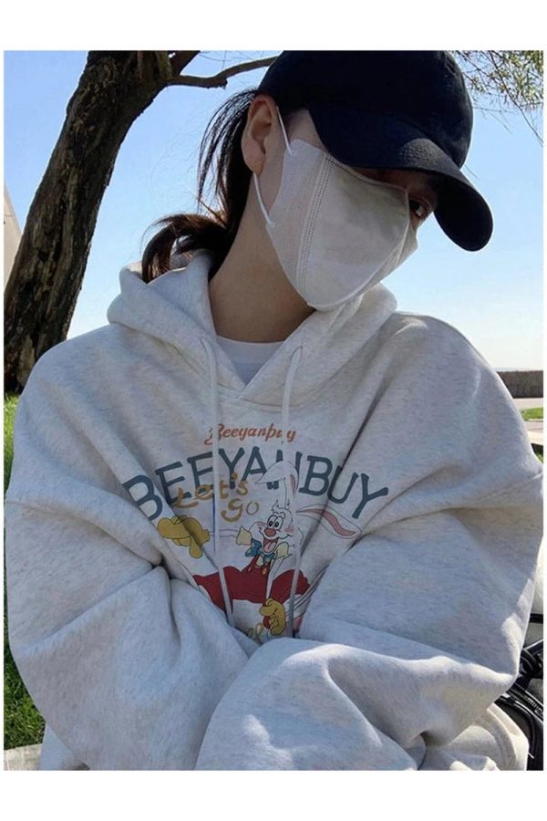 Fall Retro Cartoon Graphic Hoodie | Y2K Outfits Women & Aesthetic Styles