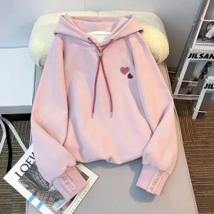 Fall Sweetheart Charm Hoodie - Trendy Y2K Outfits for Women & Girls