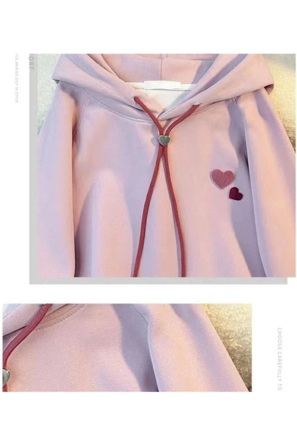 Fall Sweetheart Charm Hoodie - Trendy Y2K Outfits for Women & Girls