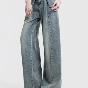 Fall Ultra Wide-Leg Baggy Jeans - Y2K Outfits for Women, Trendy Styles