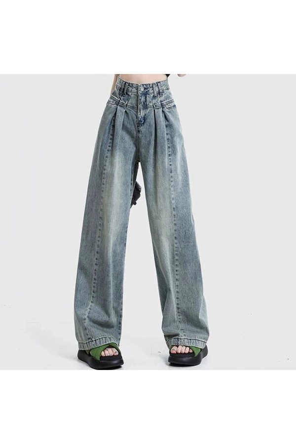 Fall Ultra Wide-Leg Baggy Jeans - Y2K Outfits for Women, Trendy Styles