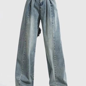 Fall Ultra Wide-Leg Baggy Jeans - Y2K Outfits for Women, Trendy Styles