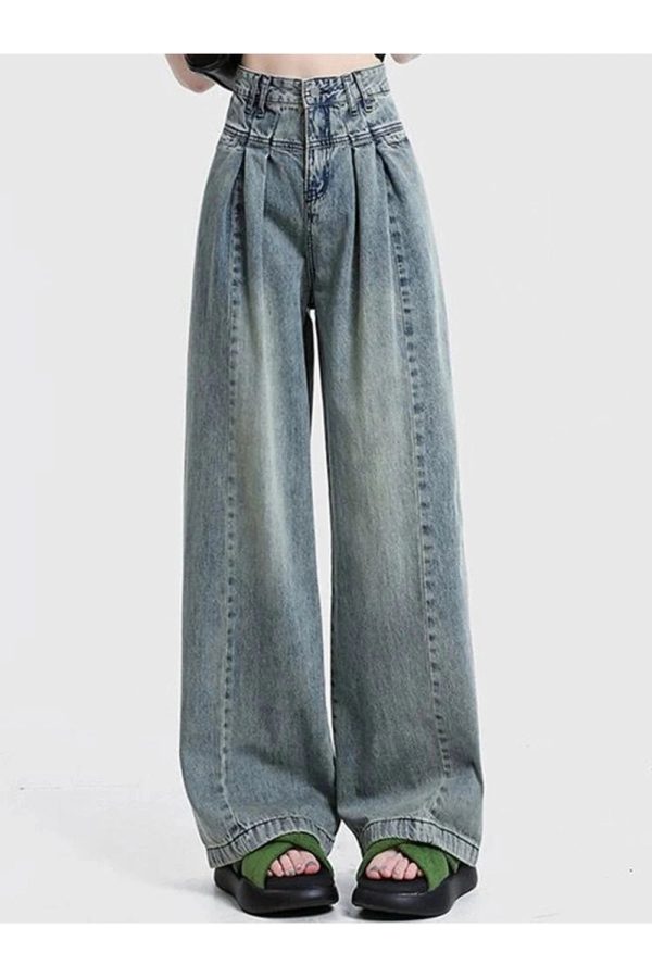 Fall Ultra Wide-Leg Baggy Jeans - Y2K Outfits for Women, Trendy Styles