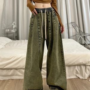 Fall Ultra-Wide Vintage Cargo Jeans - Y2K Outfits for Women & Girls