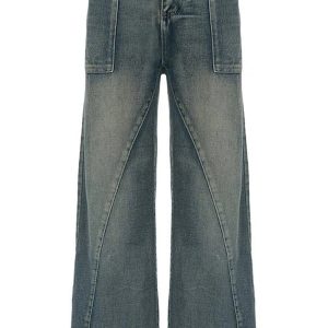 Fall Vintage Washed Baggy Jeans - Y2K Outfits for Women, Cute & Trendy