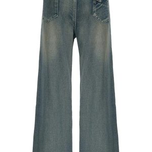 Fall Vintage Washed Baggy Jeans - Y2K Outfits for Women, Cute & Trendy