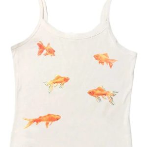 Goldfish Serenity Tank Top - Trendy Y2K Outfits for Women & Girls