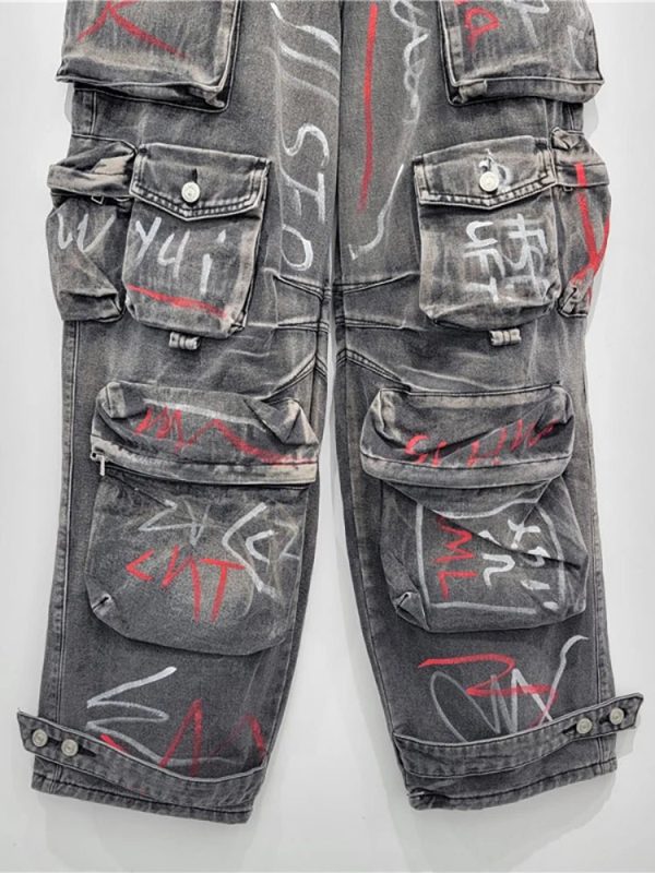 Graffiti Riot Cargo Jeans - Trendy Y2K Outfits for Women & Girls