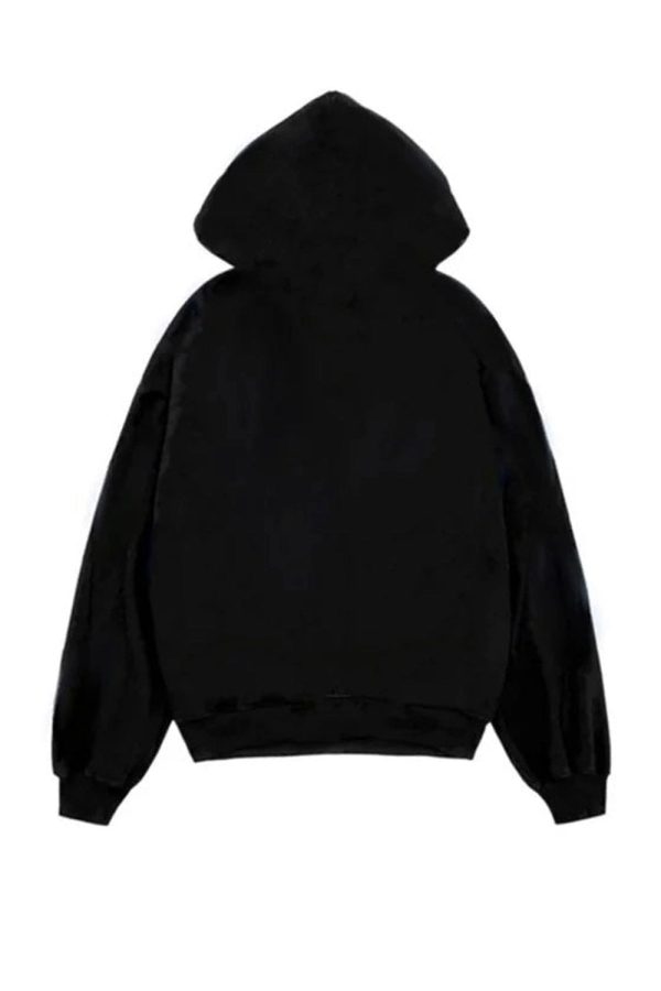 Grunge Noir Graphic Hoodie - Trendy Y2K Outfits for Women & Emo Style