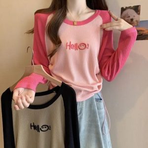 Hello Sunshine Colorblock Top - Trendy Y2K Outfits for Women & Girls