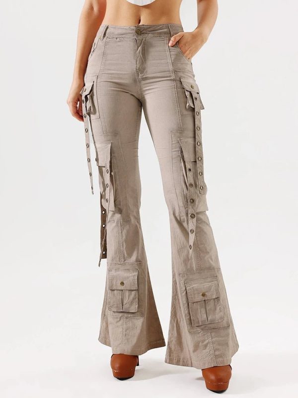 Hybrid Harness Split Jeans - Trendy Y2K Outfits for Women & Girls