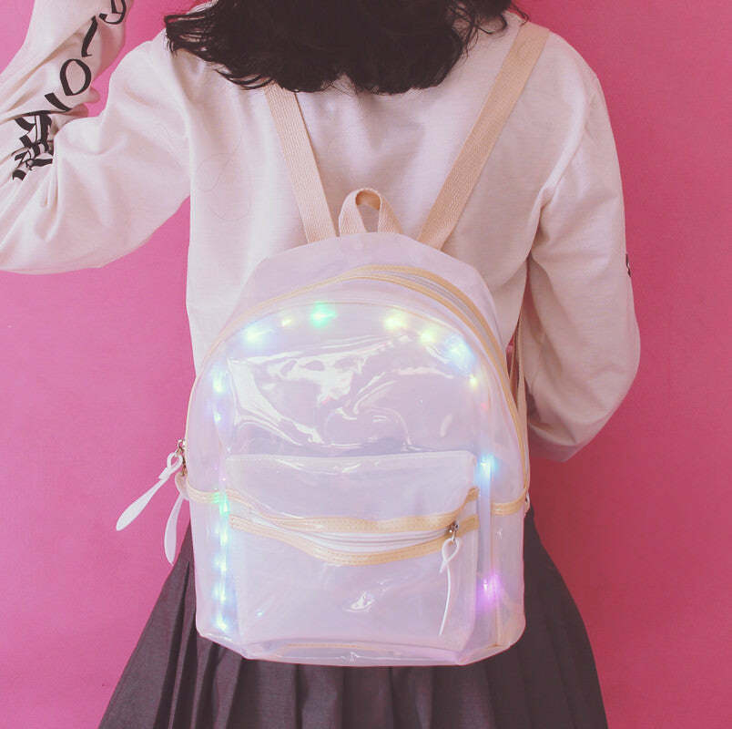 Light Show Backpack - Trendy Y2K Outfits for Women, Emo & Club Styles