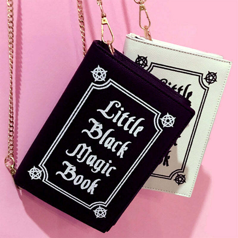 Little Black Magic Book Bag - Y2K Outfits for Women, Cute & Aesthetic