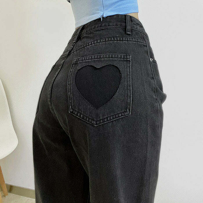 Love Bites Gradient Jeans - Trendy Y2K Outfits for Women & Girls