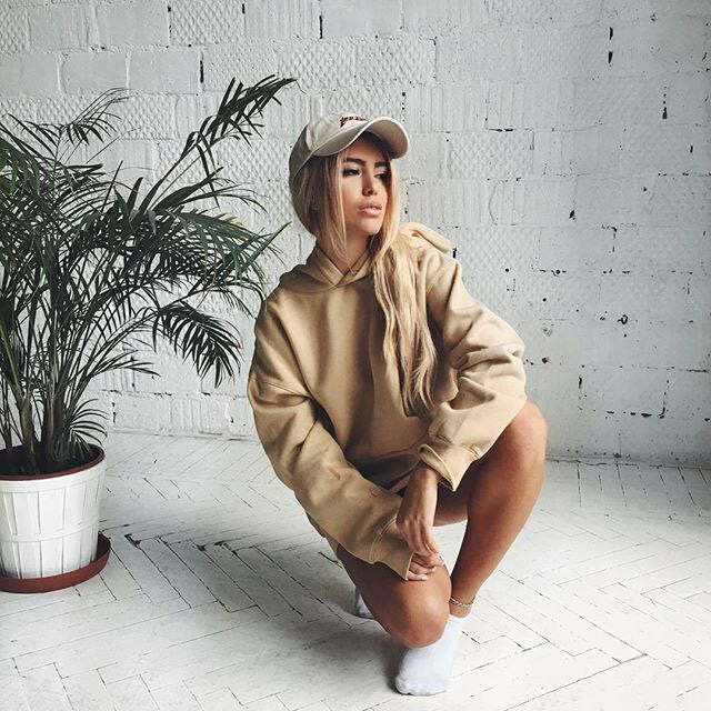 Nude Hoodie - Trendy Y2K Outfits for Women, Aesthetic 2000s Style