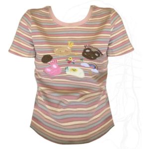 Pastel Breakfast Striped Top - Trendy Y2K Outfits for Women & Girls