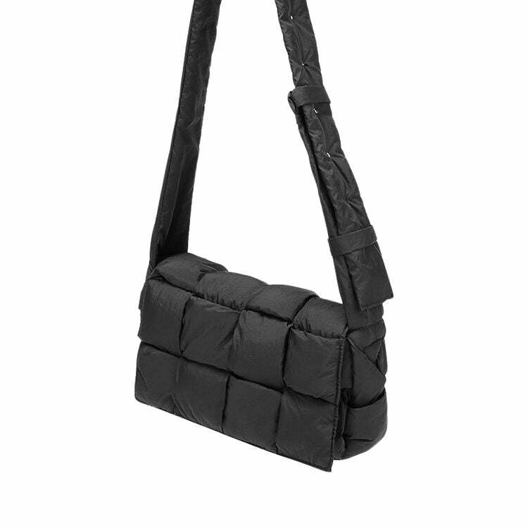 Rectangular Padded Crossbody Bag - Trendy Y2K Outfits for Women