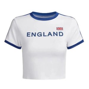 Retro England Ringer Top - Trendy Y2K Outfits for Women & Girls