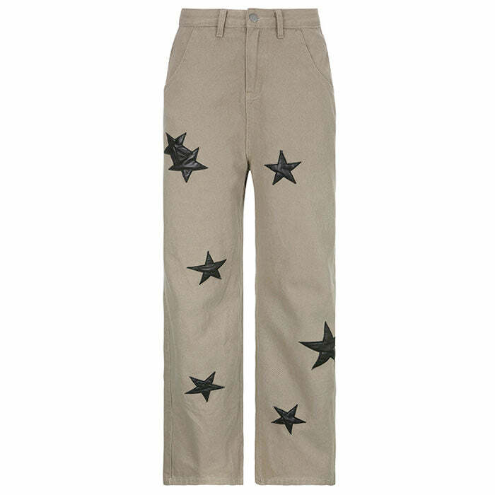 Skater Girl Star Jeans - Trendy Y2K Outfits for Women & Emo Styles