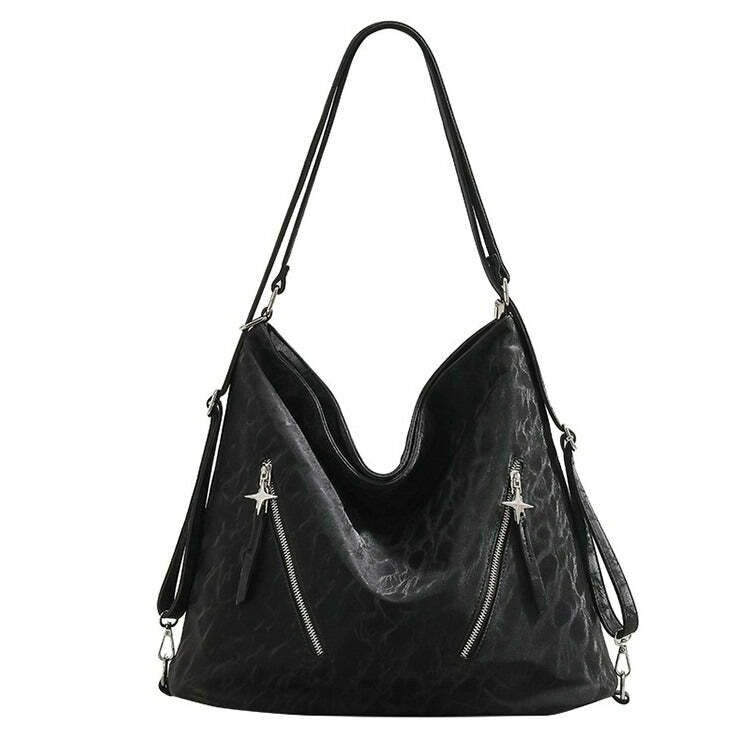 Star Child Zipper Tote Bag - Y2K Outfits Women’s Fashion Essential