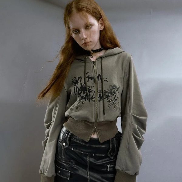 Street Edge Hoodie - Trendy Y2K Outfits for Women, Emo & Club Style