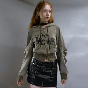 Street Edge Hoodie - Trendy Y2K Outfits for Women, Emo & Club Style