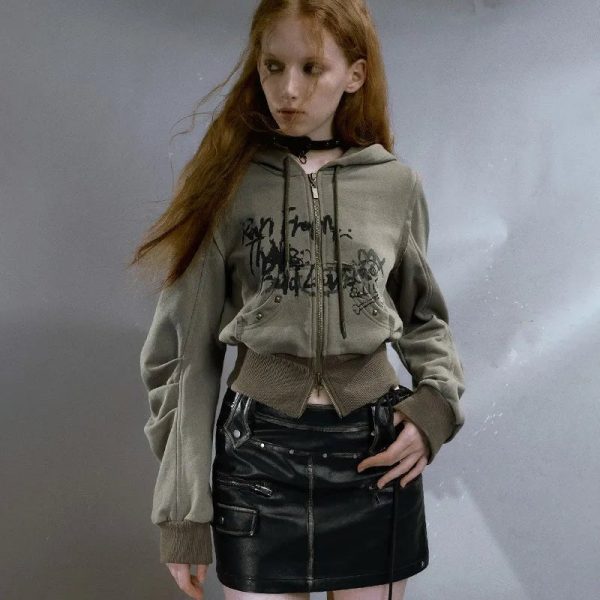 Street Edge Hoodie - Trendy Y2K Outfits for Women, Emo & Club Style