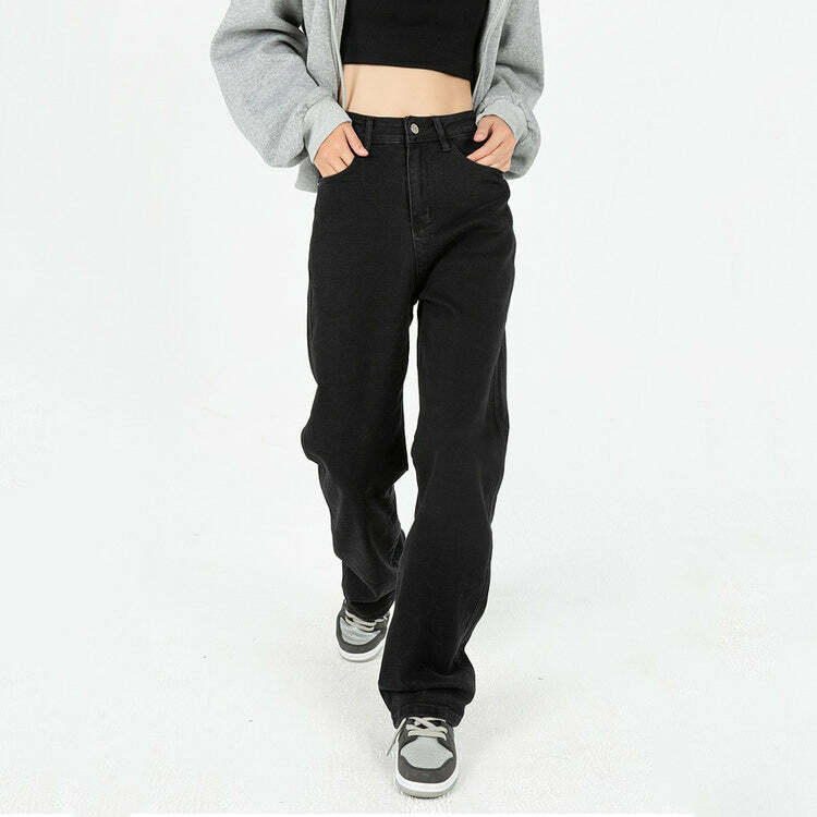 Teen Craft Wide Leg Jeans - Y2K Outfits for Women, Cute & Aesthetic