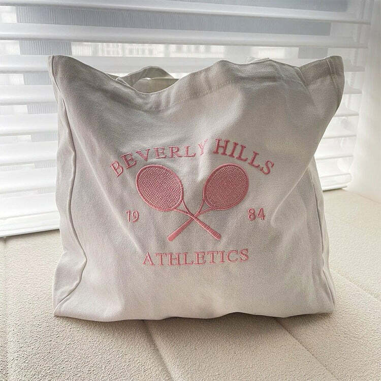 Tennis Club Tote Bag - Y2K Outfits Women, Cute & Aesthetic Styles