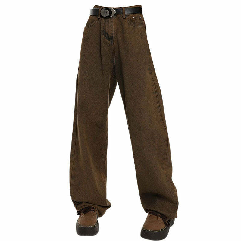 The Problem Child Brown Jeans - Trendy Y2K Outfits for Women