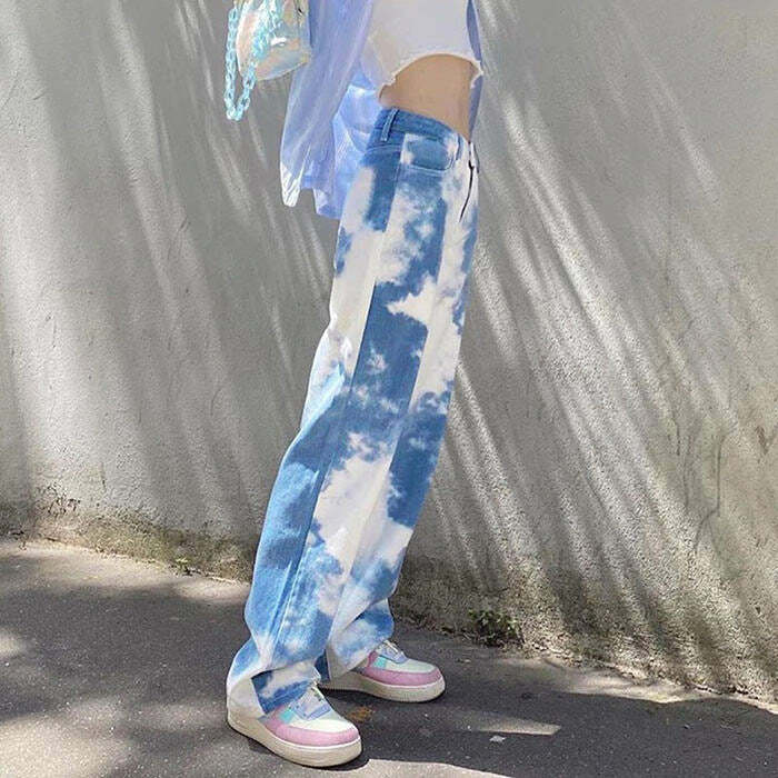 Tie Dye Wide Pants - Trendy Y2K Outfits for Women, Cute & Aesthetic Styles