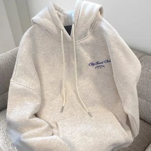 Urban Script Graphic Hoodie - Trendy Y2K Outfits for Women & Girls