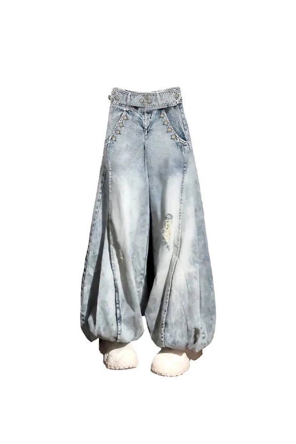 Vintage Balloon Wide-Leg Jeans - Y2K Outfits for Women, Cute & Trendy