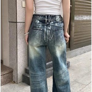 Vintage Fade Wide-Leg Jeans - Y2K Outfits for Women, Cute & Aesthetic