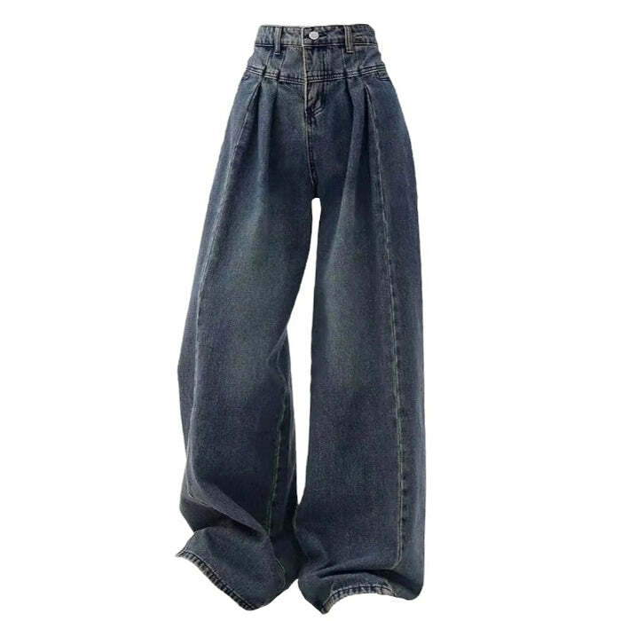 Vintage Wide Leg Jeans - Y2K Outfits for Women, Emo & Aesthetic Styles