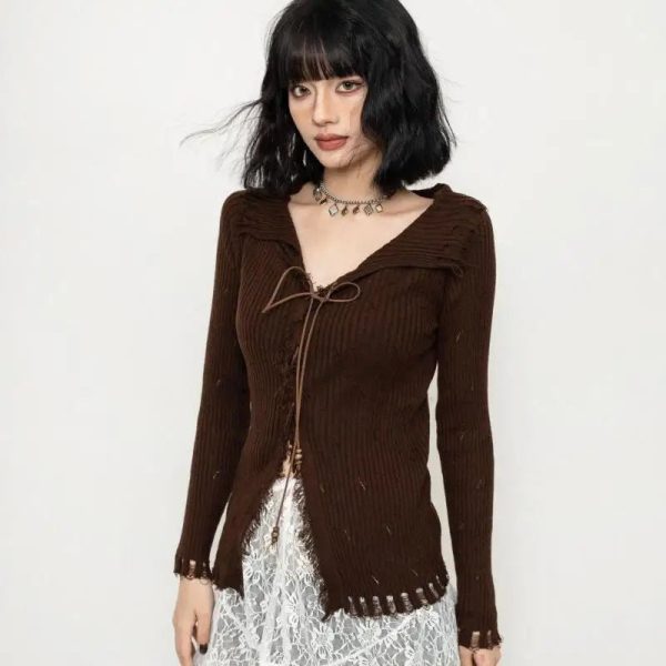 Wanderer Knit Top - Trendy Y2K Outfits for Women, Cute & Aesthetic Styles