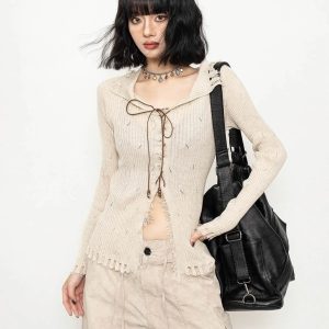 Wanderer Knit Top - Trendy Y2K Outfits for Women, Cute & Aesthetic Styles