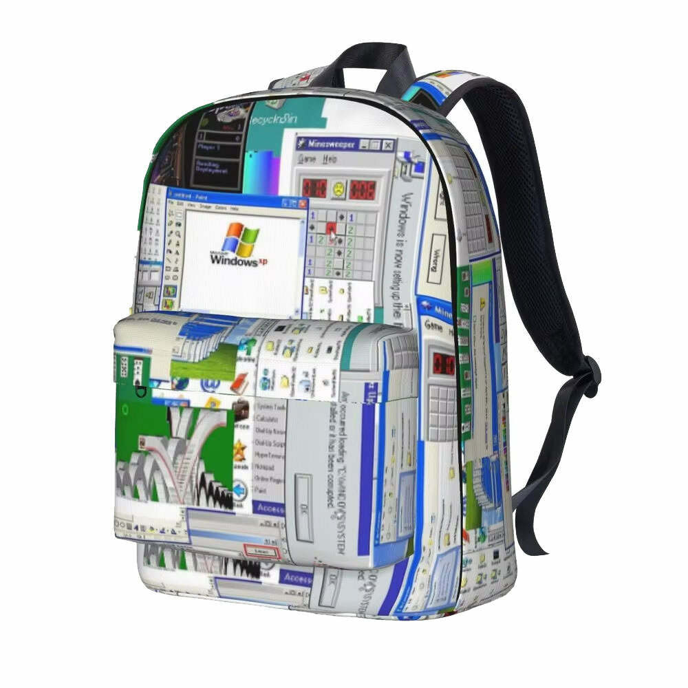 Windows XP Aesthetic Backpack | Y2K Outfits Women & Cute Styles