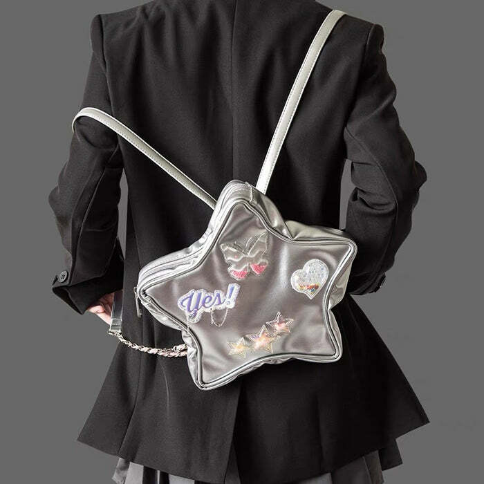 Y2K Aesthetic Star-Shaped Backpack for Women | Trendy Y2K Outfits