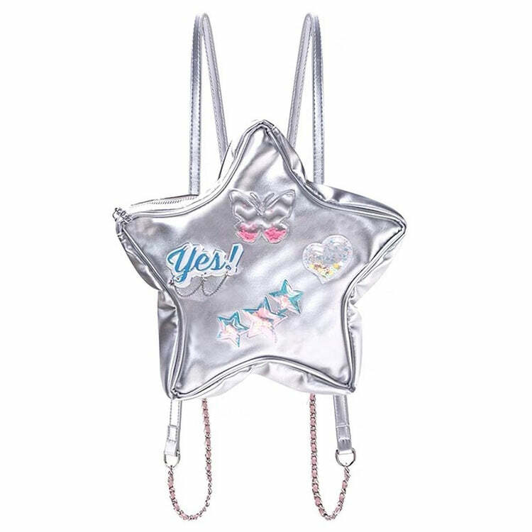 Y2K Aesthetic Star-Shaped Backpack for Women | Trendy Y2K Outfits